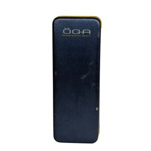 OGA Scandinavian Spirit Eyeglasses Hard Case Blue Yellow with Cleaning Cloth